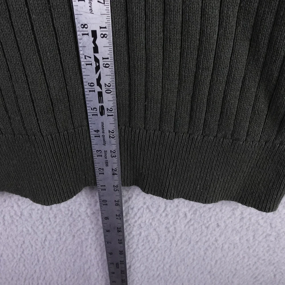 Patagonia Mens Ribbed Cotton Hemp Fog Cutter‎ Crewneck Sweater Olive Green S